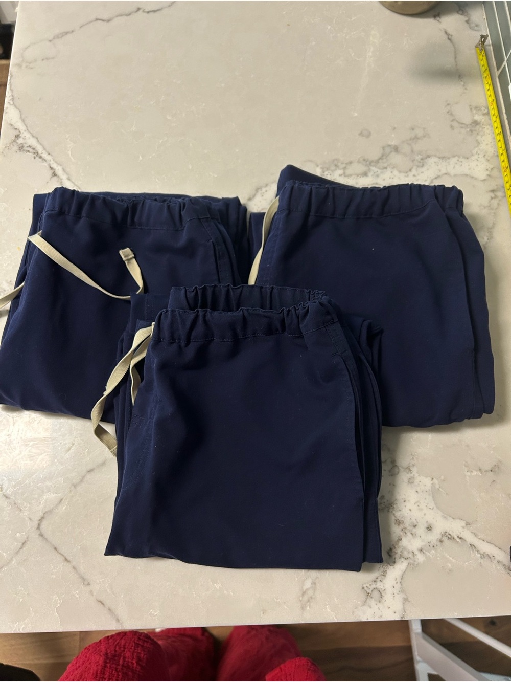 Bundle of 3 Figs Original Livingston Scrub Pants, Small, Navy